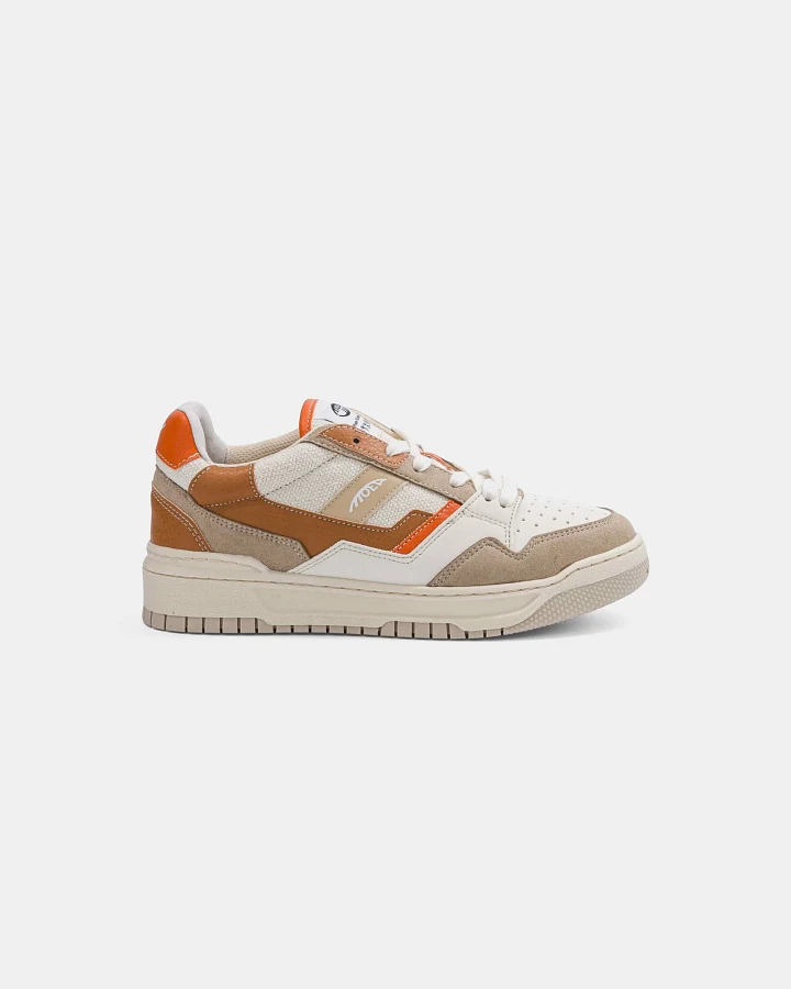 MoEa Herren vegan Sneakers Echo Brown & Orange