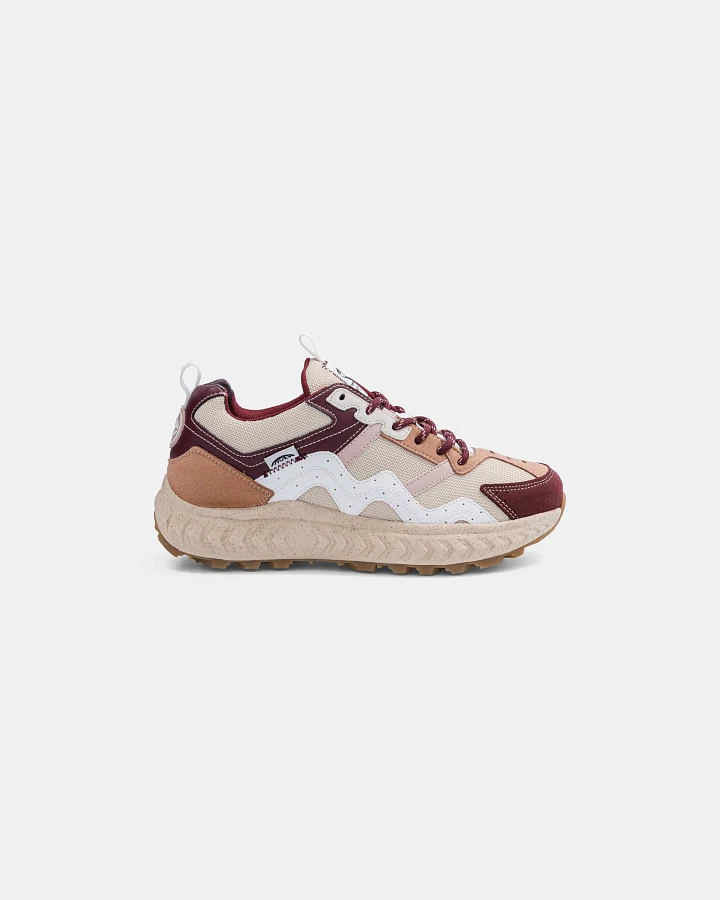 MoEa Herren vegan Sneaker Dune Beige & Wine Grapes