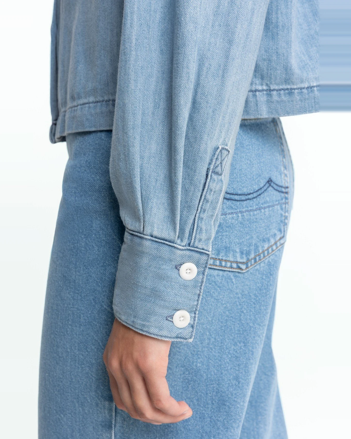 Jeanshemd Quinn Blau – Ansicht 3