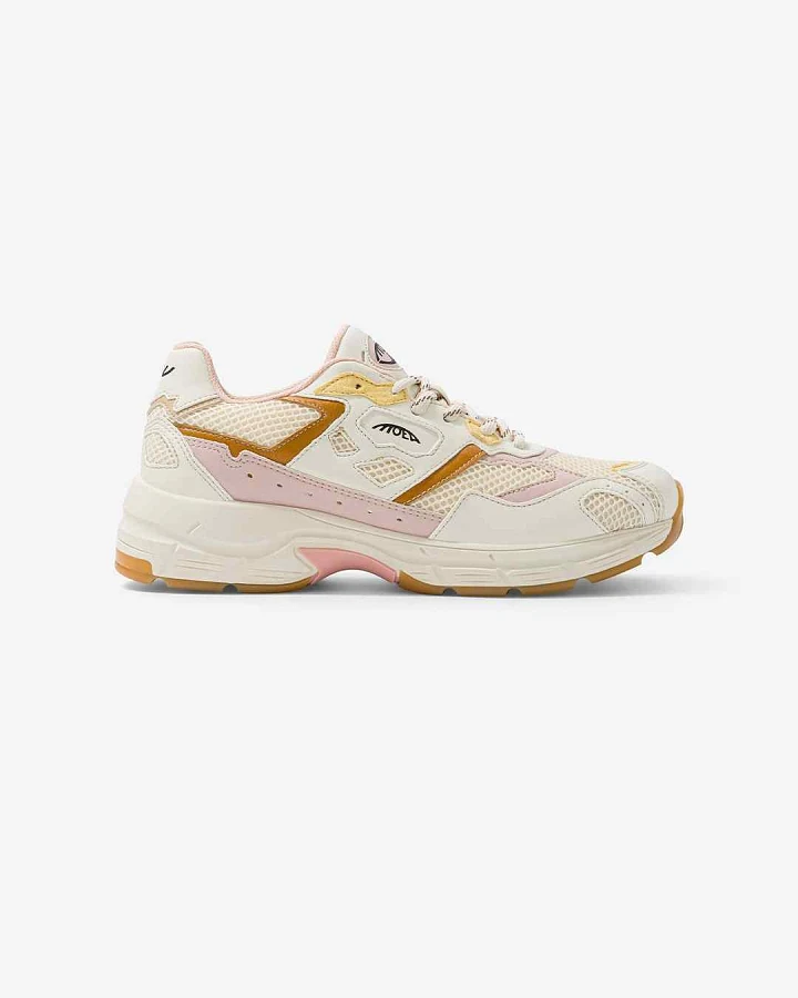 MoEa Herren vegan Sneaker Rush Rosa & Gelbe Ananas
