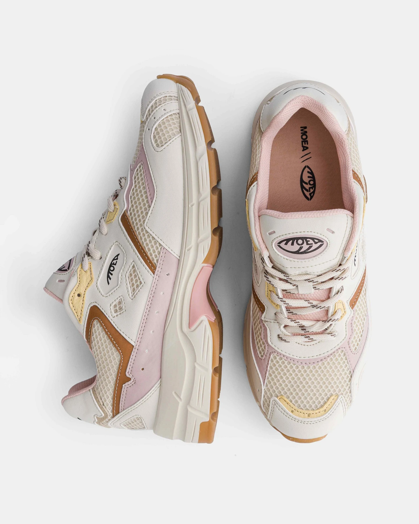 MoEa Herren vegan Sneaker Rush Rosa & Gelbe Ananas – Ansicht 2