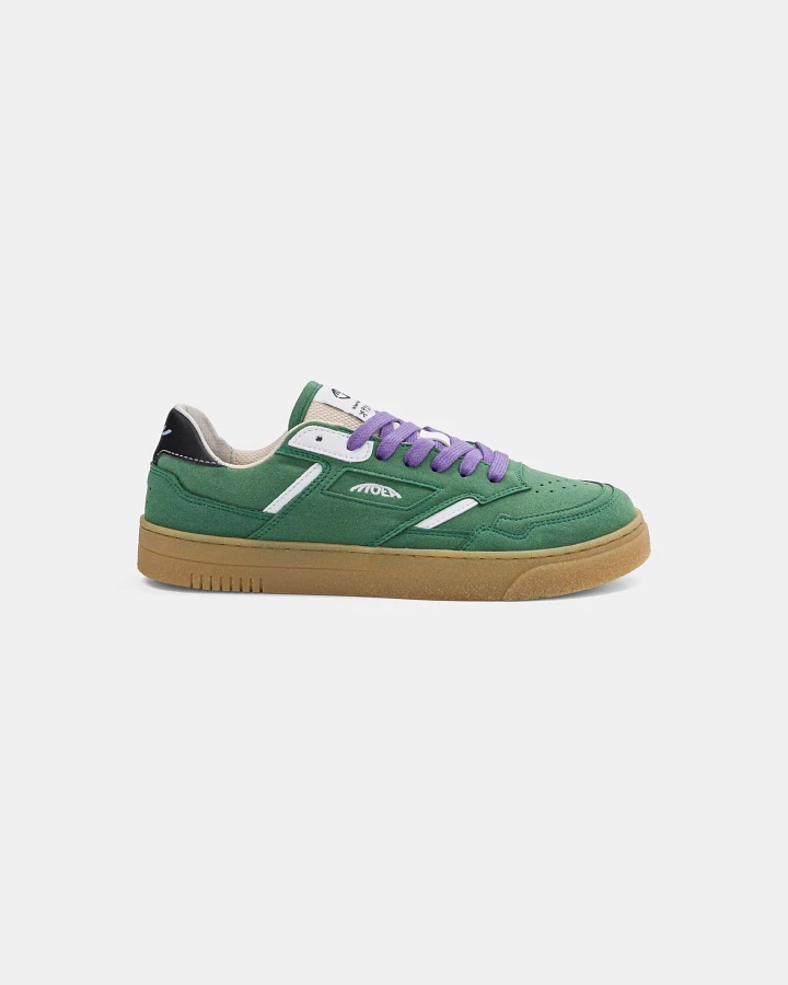 MoEa Herren vegan Sneaker Origin Low Forest Veganes Wildleder & Weißer Mais