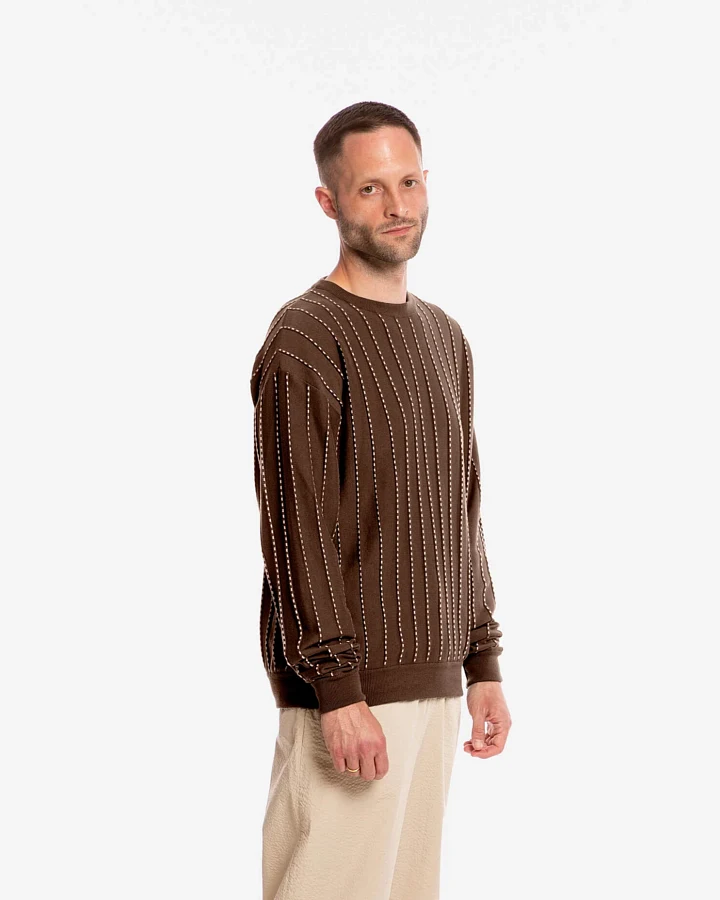 MATONA Herren vegan Pullover Feld Pekannuss