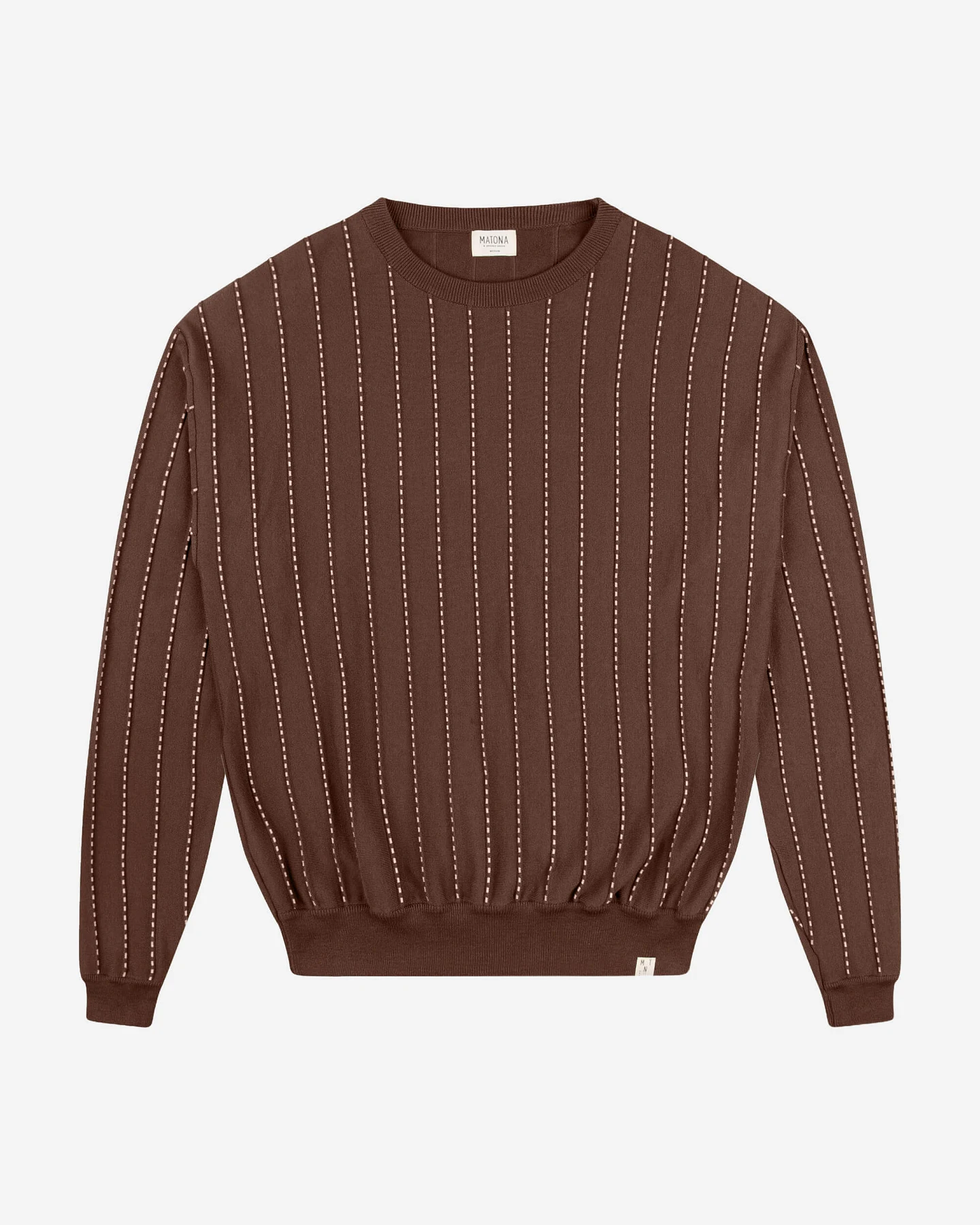 MATONA Herren vegan Pullover Feld Pekannuss – Ansicht 2