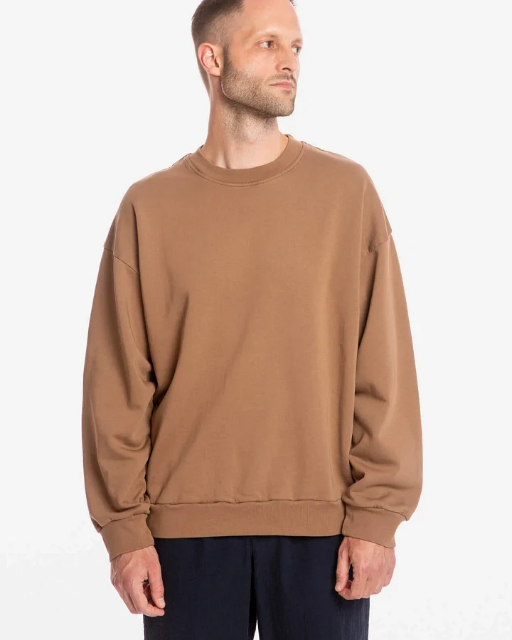 MATONA Herren vegan Sweatshirt Kakao