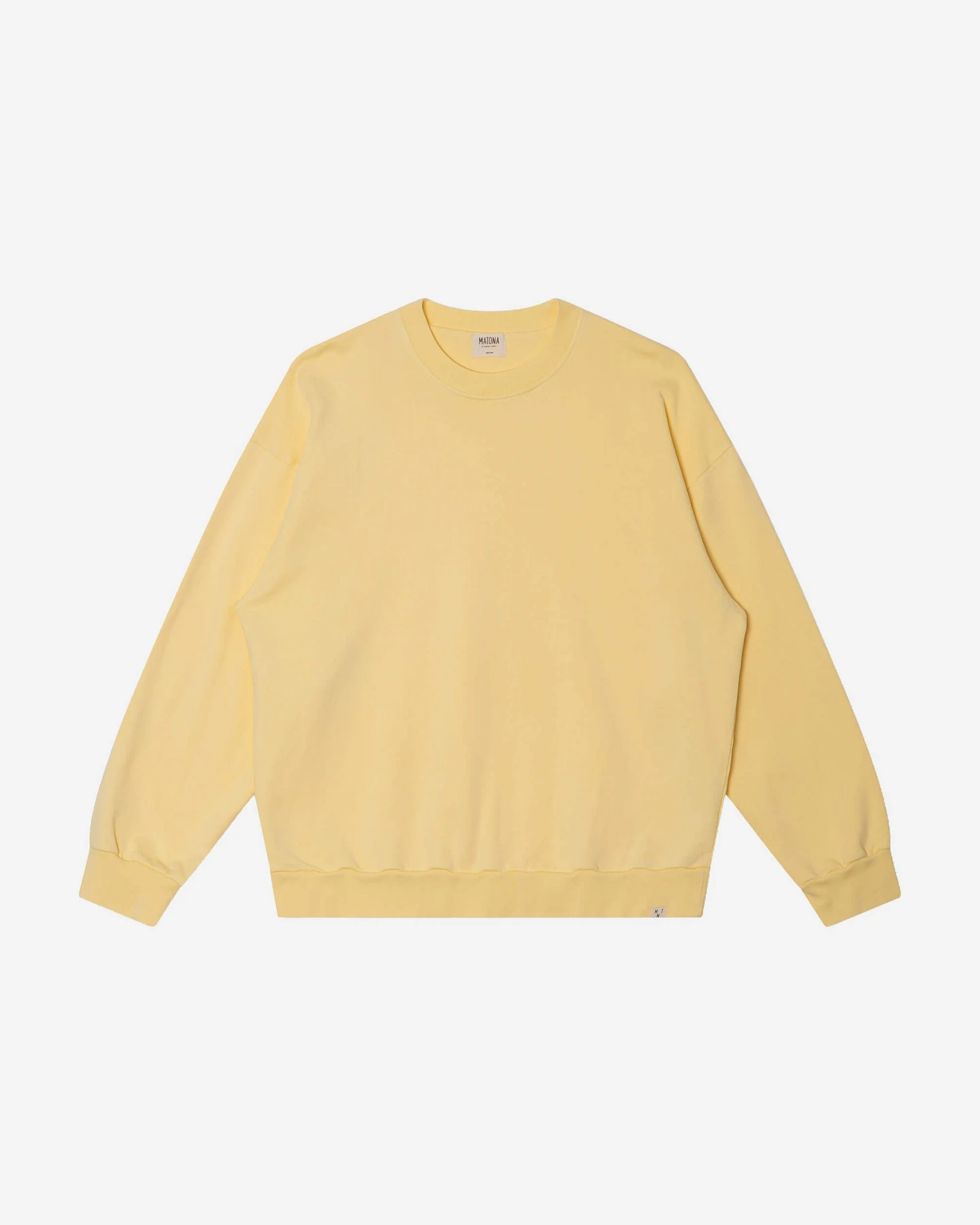 MATONA Herren vegan Sweatshirt Vanille – Ansicht 2