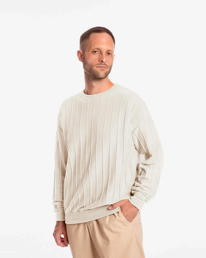 MATONA Herren vegan Pullover Feld Beige