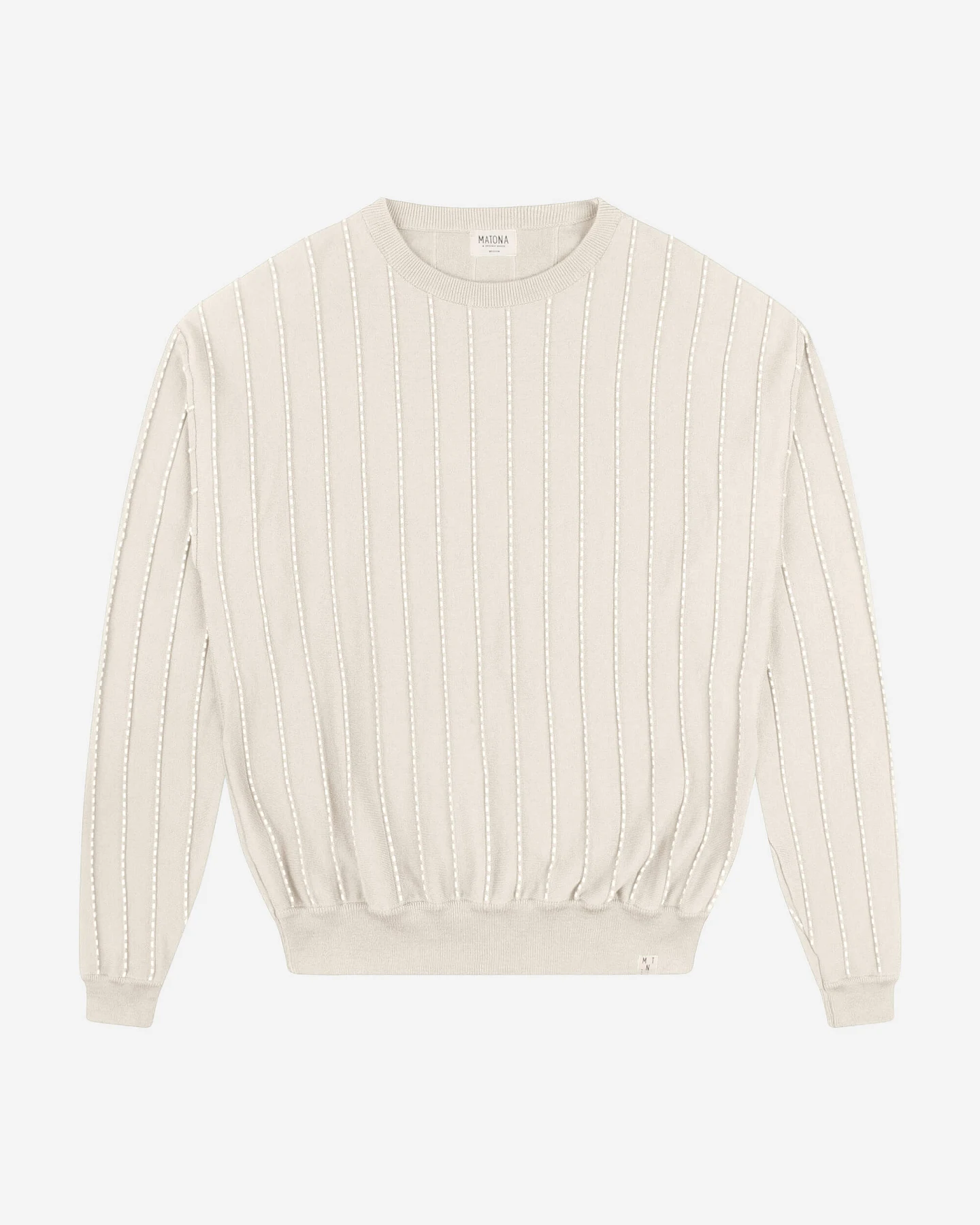 MATONA Herren vegan Pullover Feld Beige – Ansicht 2