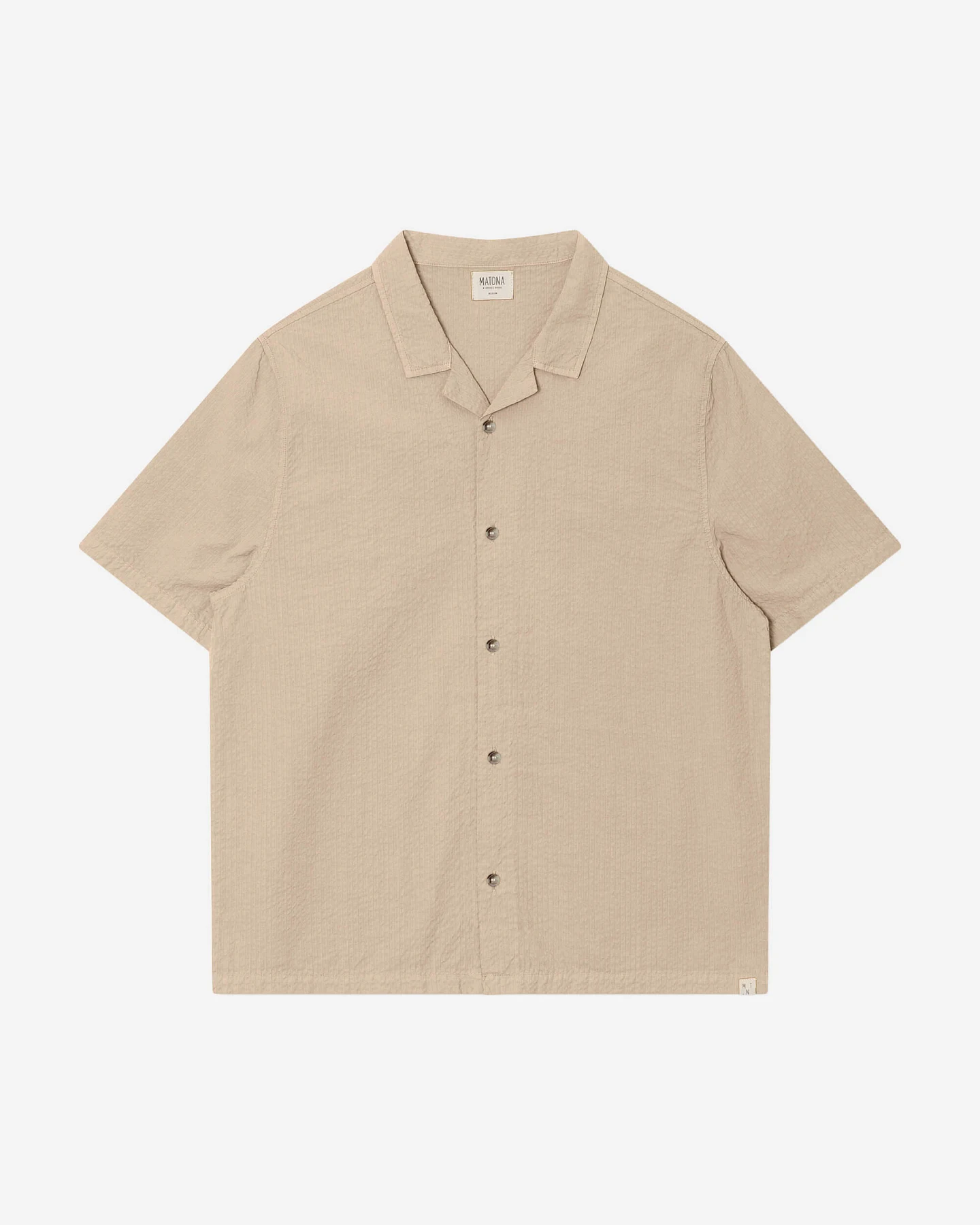 MATONA Herren vegan Shirt Bowling Sand – Ansicht 2