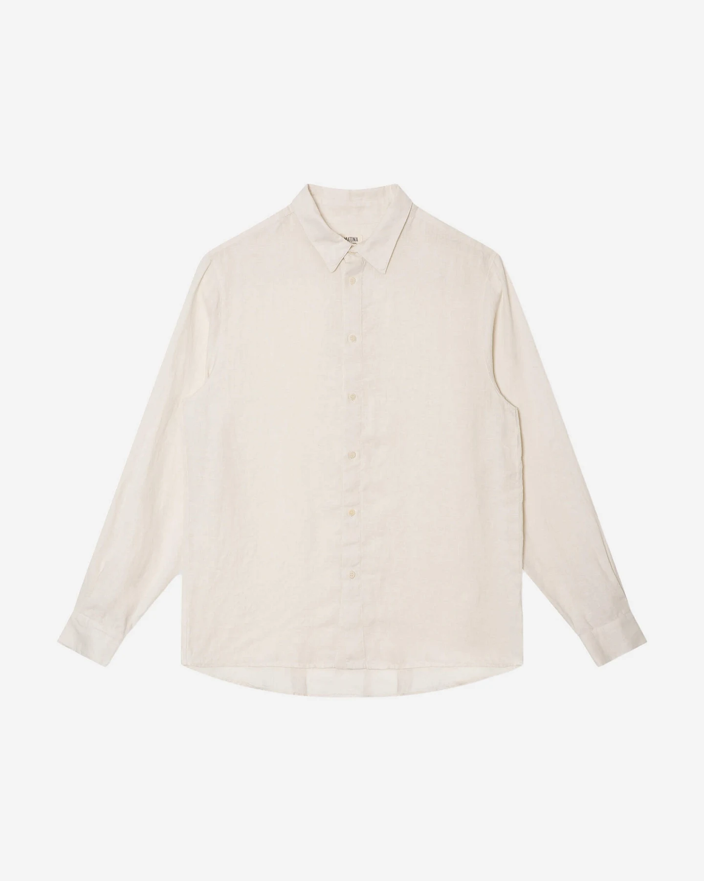 MATONA Herren vegan Hemd Casual Weiß – Ansicht 2