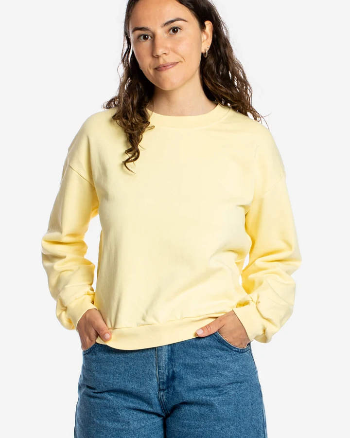 MATONA Damen vegan Sweatshirt Hell Vanille