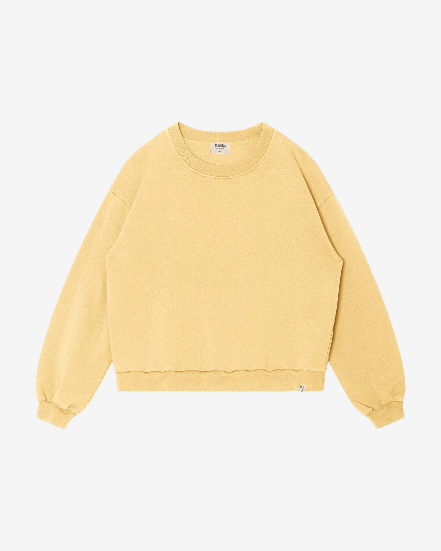 MATONA Damen vegan Sweatshirt Hell Vanille – Ansicht 2