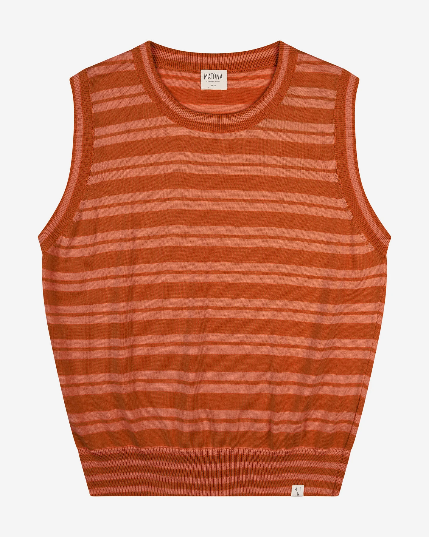 MATONA Damen vegan Top Knit Pecan Braun/Pfirsich – Ansicht 2