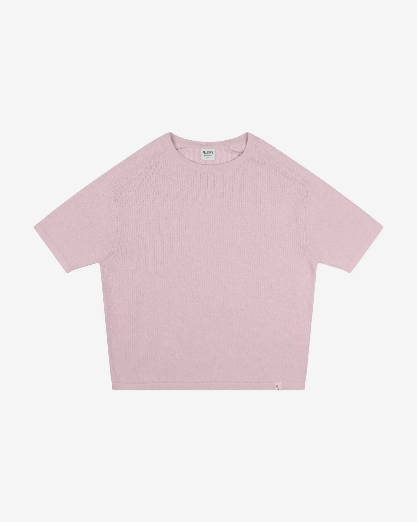 MATONA Damen vegan T-Shirt Strick Lavendel – Ansicht 2