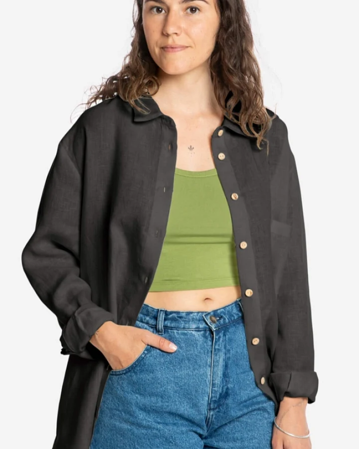 MATONA Damen vegan Shirt Schwarz