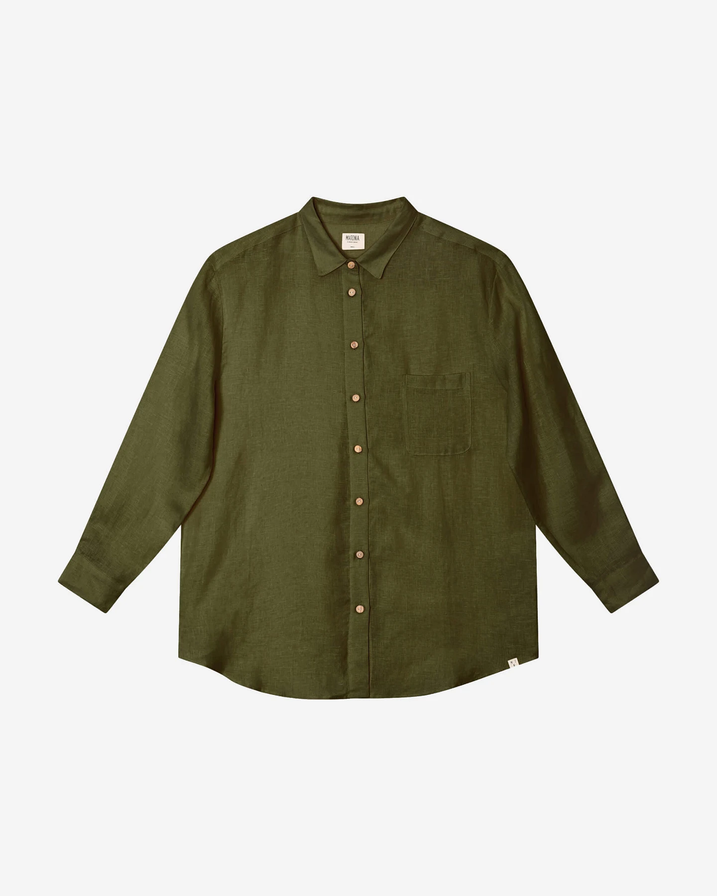 MATONA Damen vegan Hemd Olive – Ansicht 2
