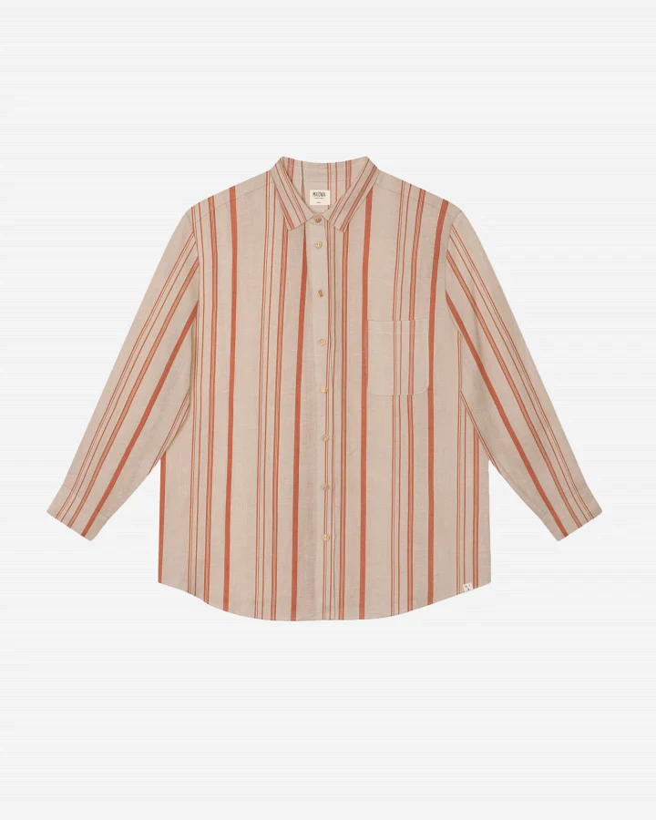 MATONA Damen vegan Hemd Gestreift