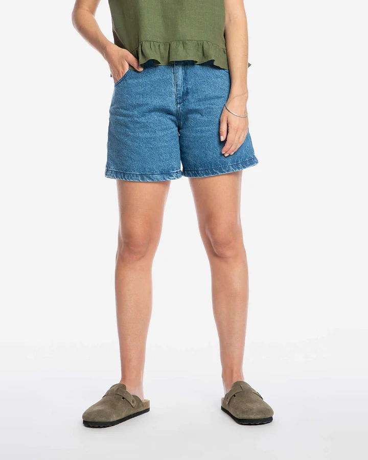MATONA Damen vegan Shorts Denim Mid Blue