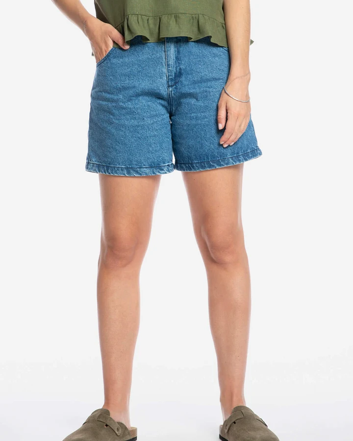 MATONA Damen vegan Shorts Denim Mid Blue