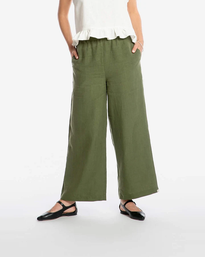 MATONA Damen vegan Culottes Olive