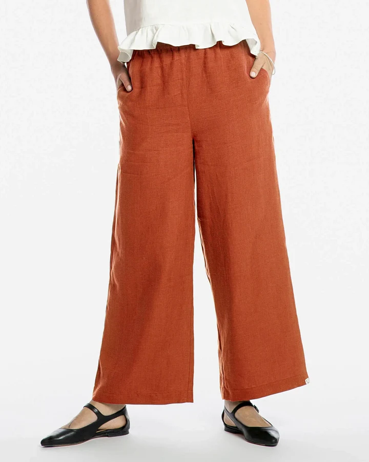 MATONA Damen vegan Culottes Rooibos Dunkelorange