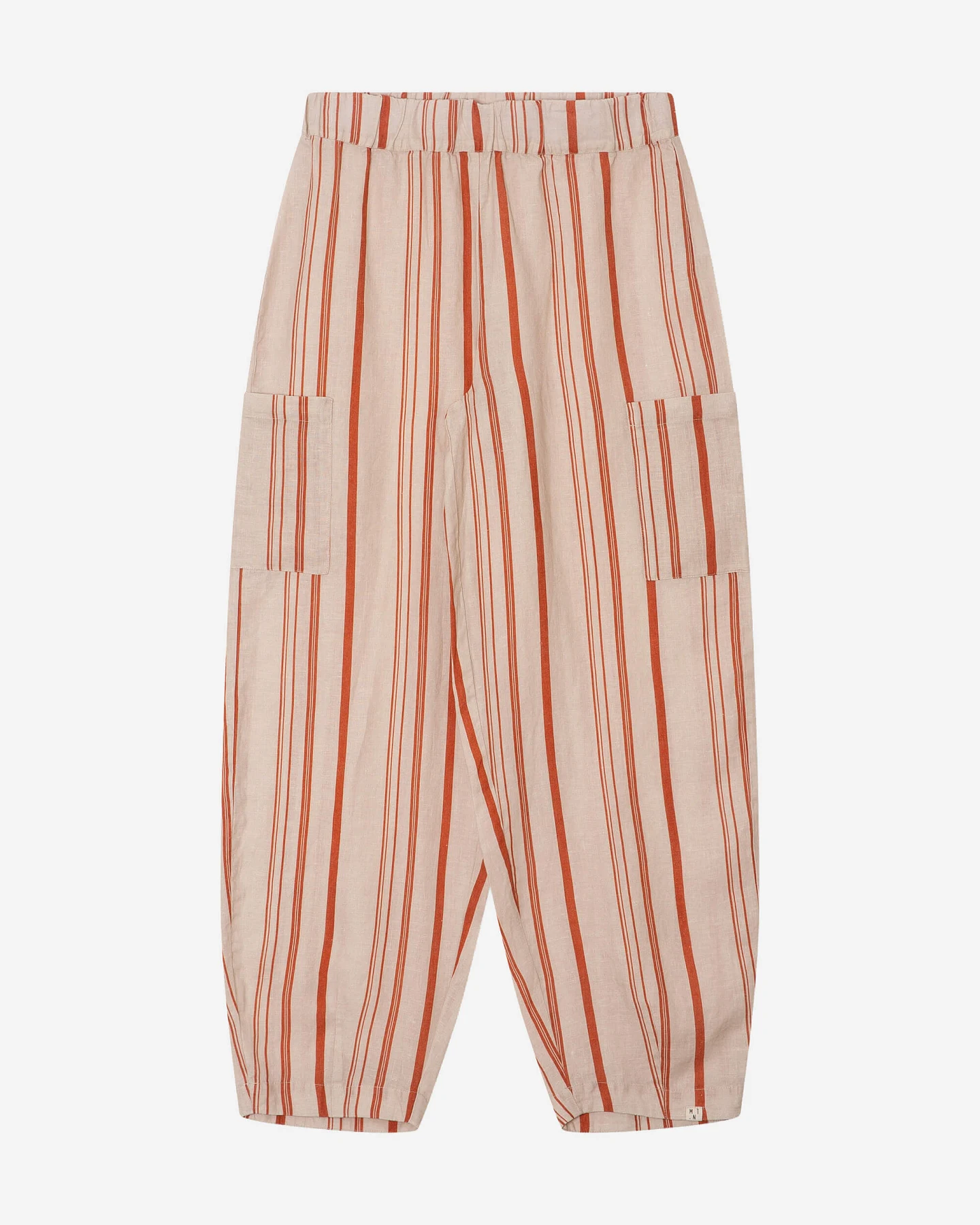 MATONA Damen vegan Hose Barrel Leg Gestreift – Ansicht 2