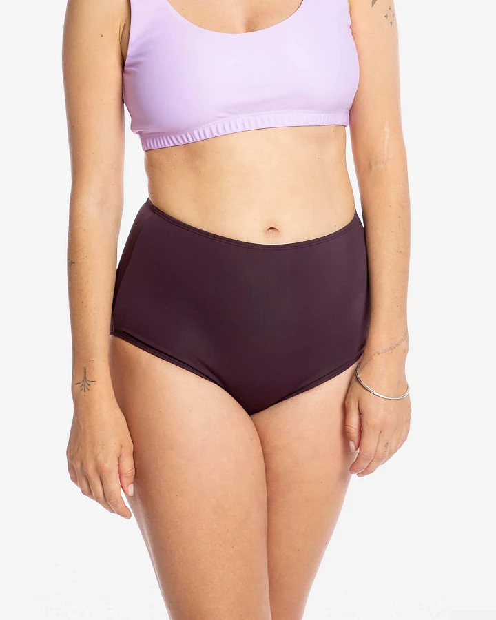MATONA Damen vegan Bikiniunterteil Aubergine