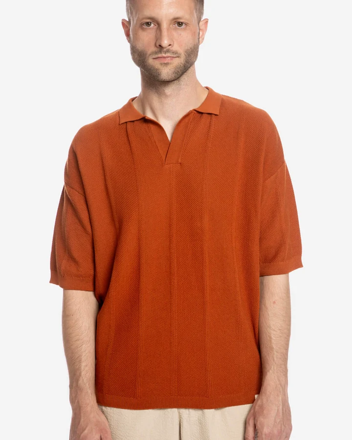 MATONA Herren vegan Poloshirt Pekannussbraun