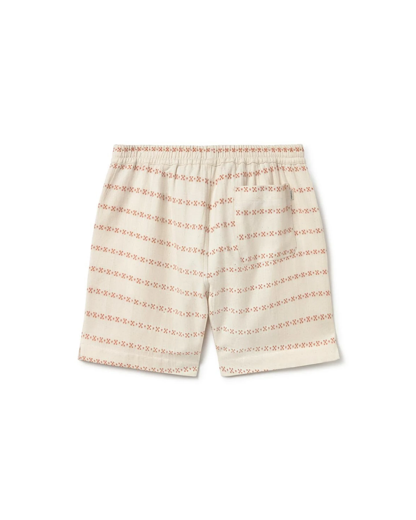 TWOTHIRDS Herren vegan Shorts Neubukow Ecru/Adobe Jacquard – Ansicht 2