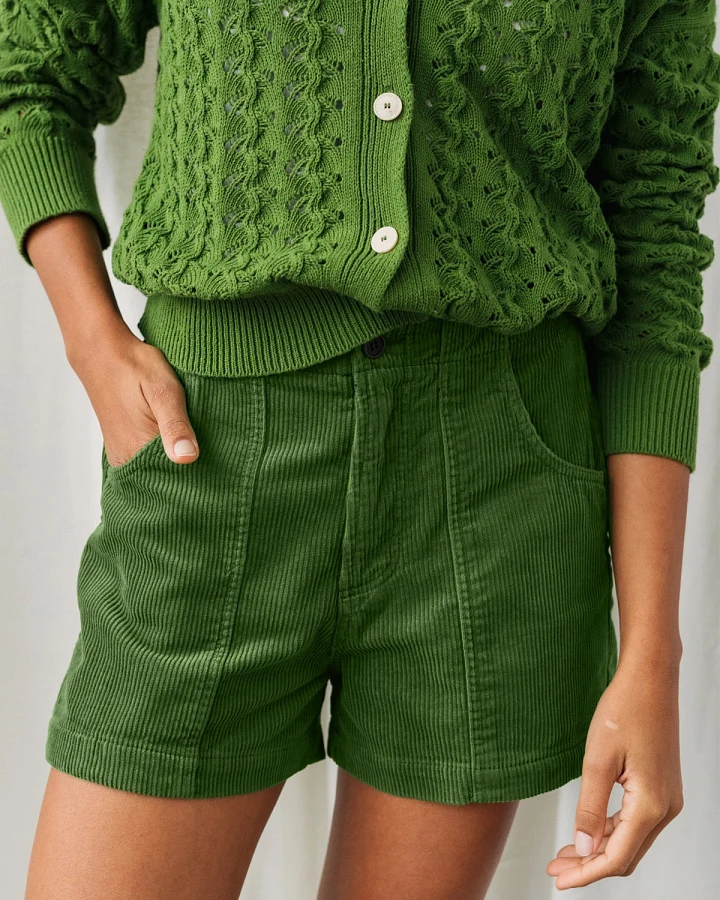 TWOTHIRDS Damen vegan Shorts Cockatoo Grasgrün