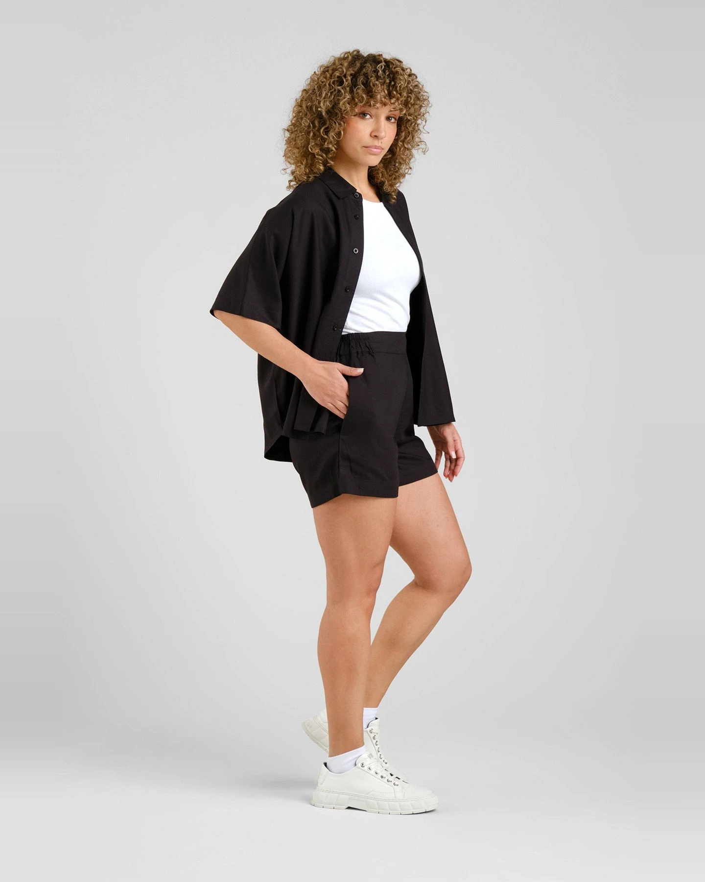 Shorts Aspudden Schwarz – Ansicht 4