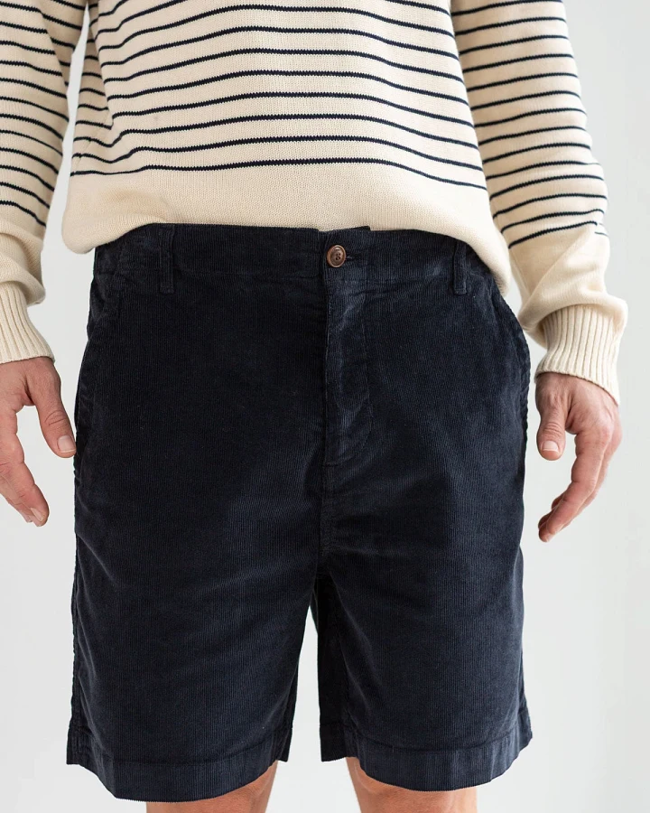 TWOTHIRDS Herren vegan Shorts Kabak Dunkelblau