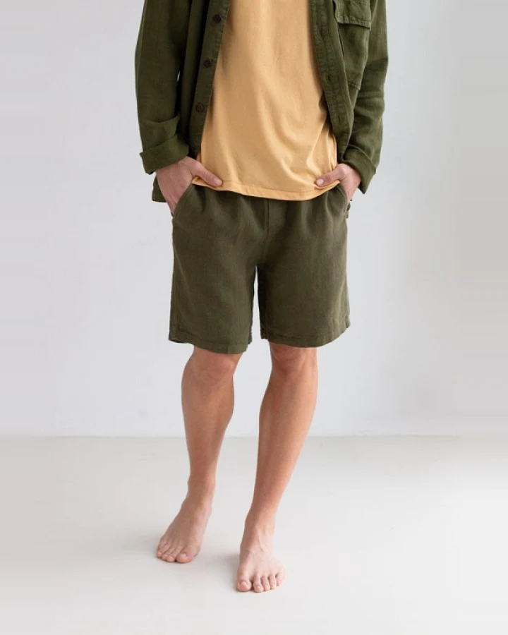 TWOTHIRDS Herren vegan Shorts Bagaat Codium Grün