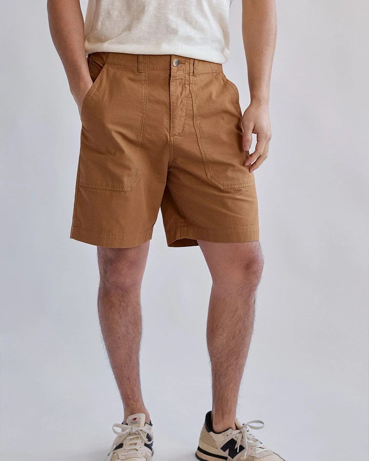 TWOTHIRDS Herren vegan Shorts Gece Camel Toast Brown