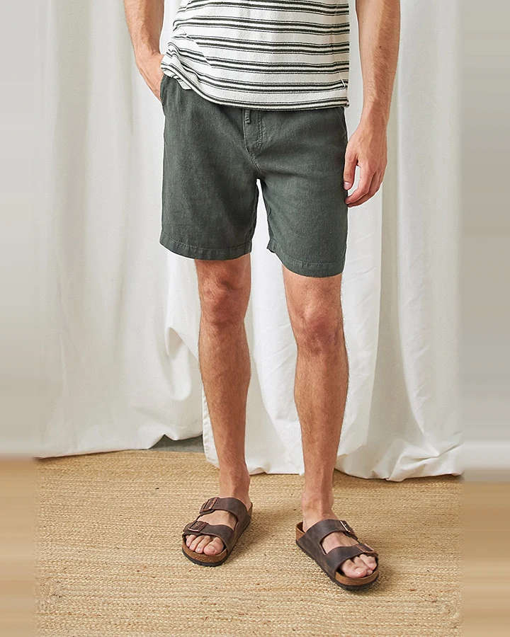 TWOTHIRDS Herren vegan Shorts Bagaat Efeugrün