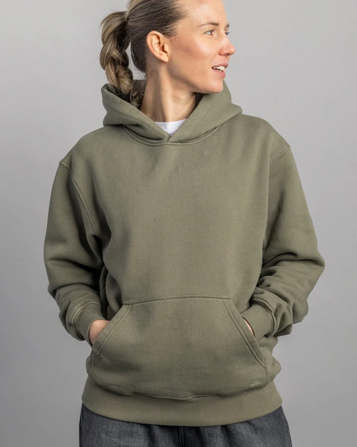 DIRTS Herren vegan Hoodie Oversized Dusty Olive