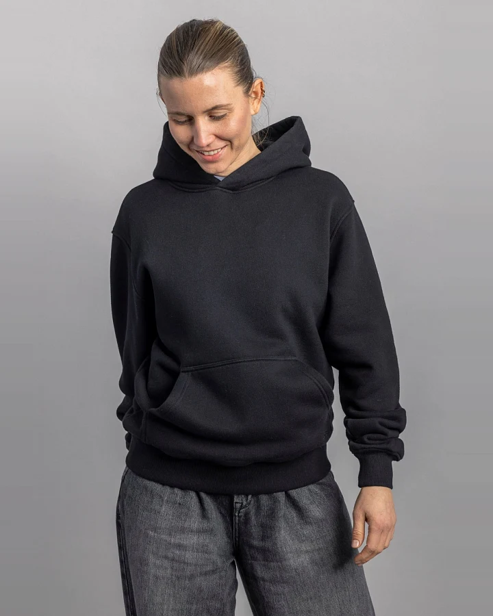 DIRTS Herren vegan Hoodie Oversized Schwarz