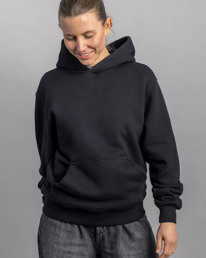 DIRTS Herren vegan Hoodie Oversized Schwarz