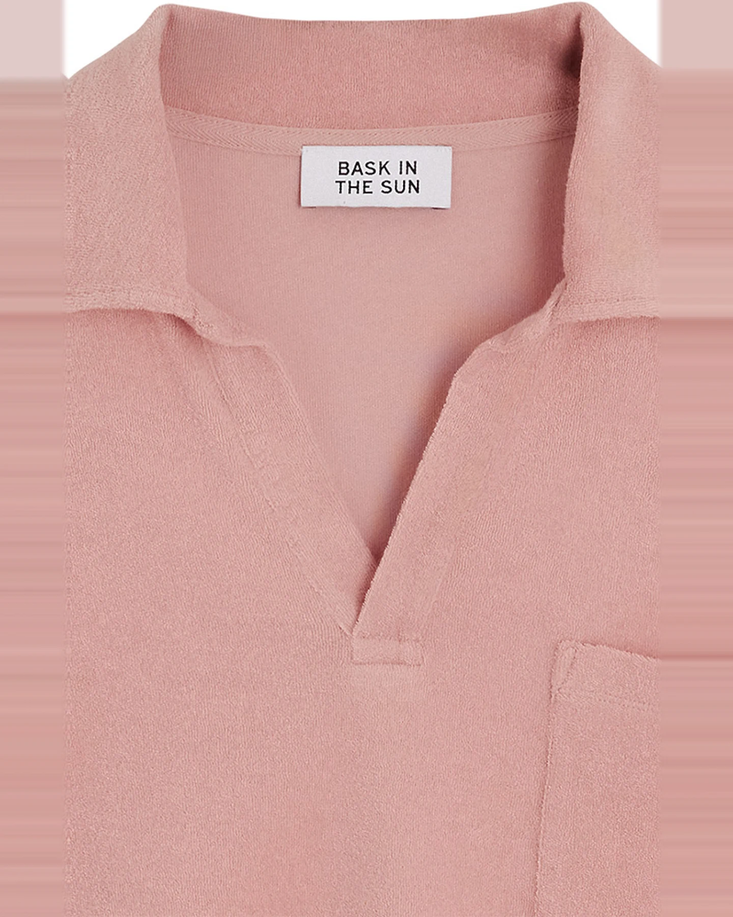 Bask in the Sun Herren vegan Poloshirt Flamingo Rosa – Ansicht 2