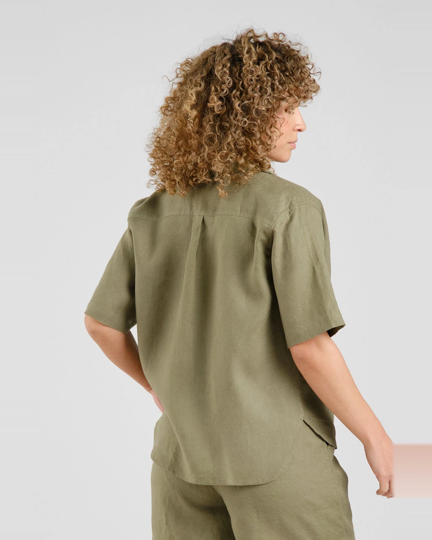 Hemd Torup Linen Grün – Ansicht 3