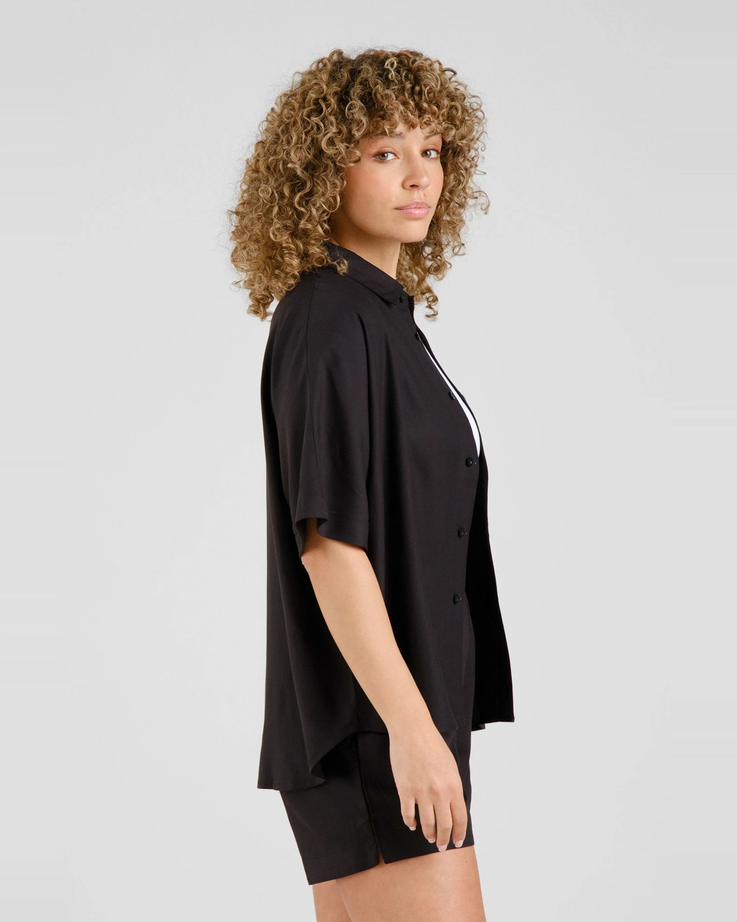 Bluse Alsvik Schwarz – Ansicht 3