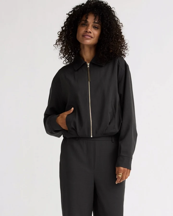 Alchemist Damen vegan Bomberjacke Luki Anthrazit