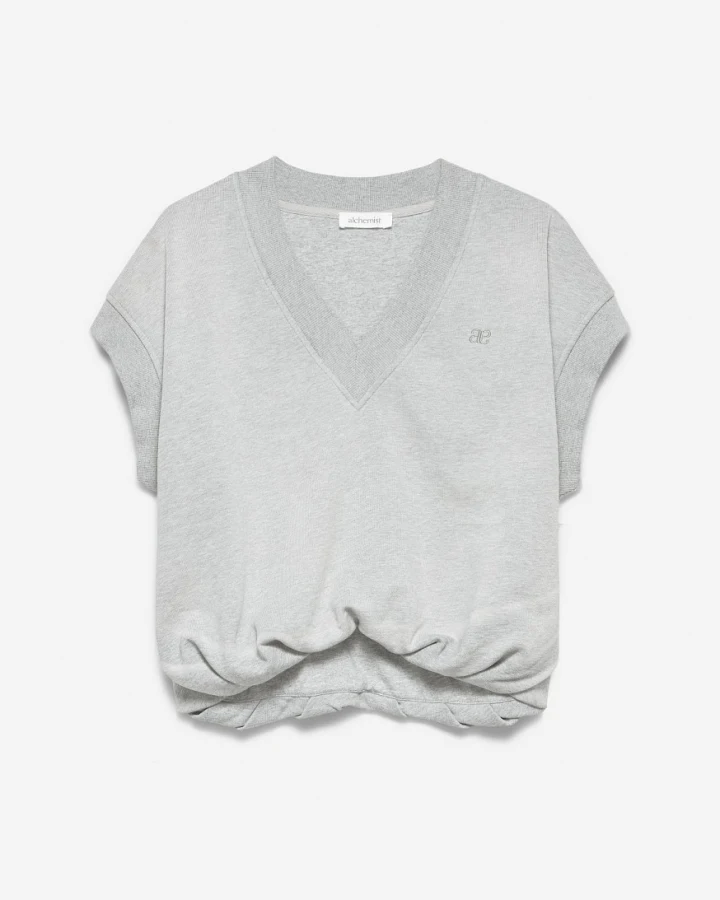 Alchemist Damen vegan Top Ola Grey Melange