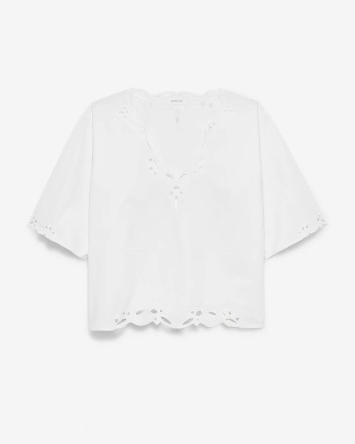 Alchemist Damen vegan Top Aila Very White