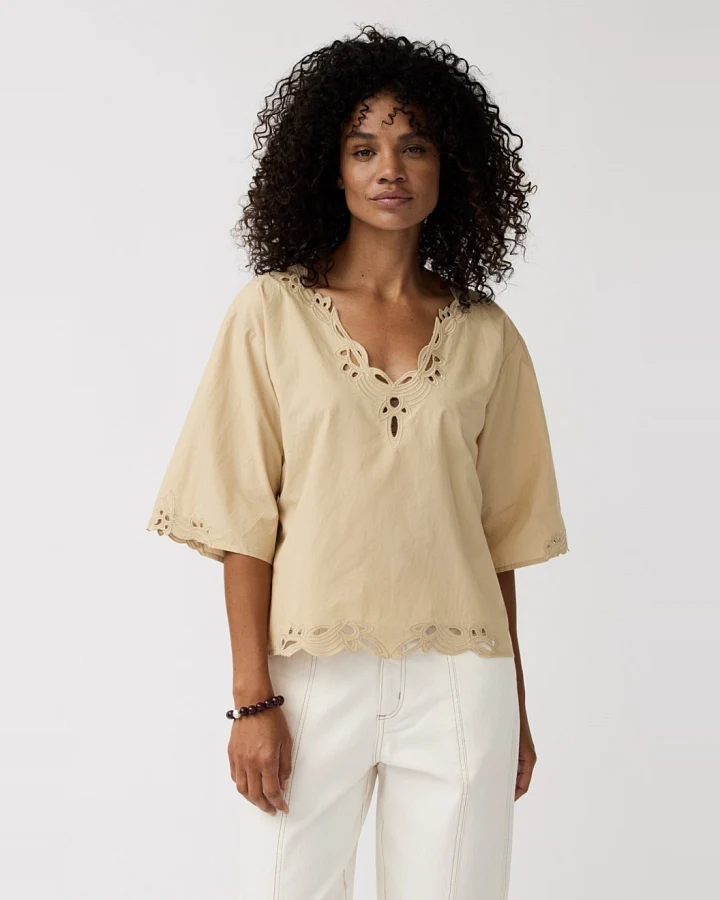 Alchemist Damen vegan Oberteil Aila Sand Beige