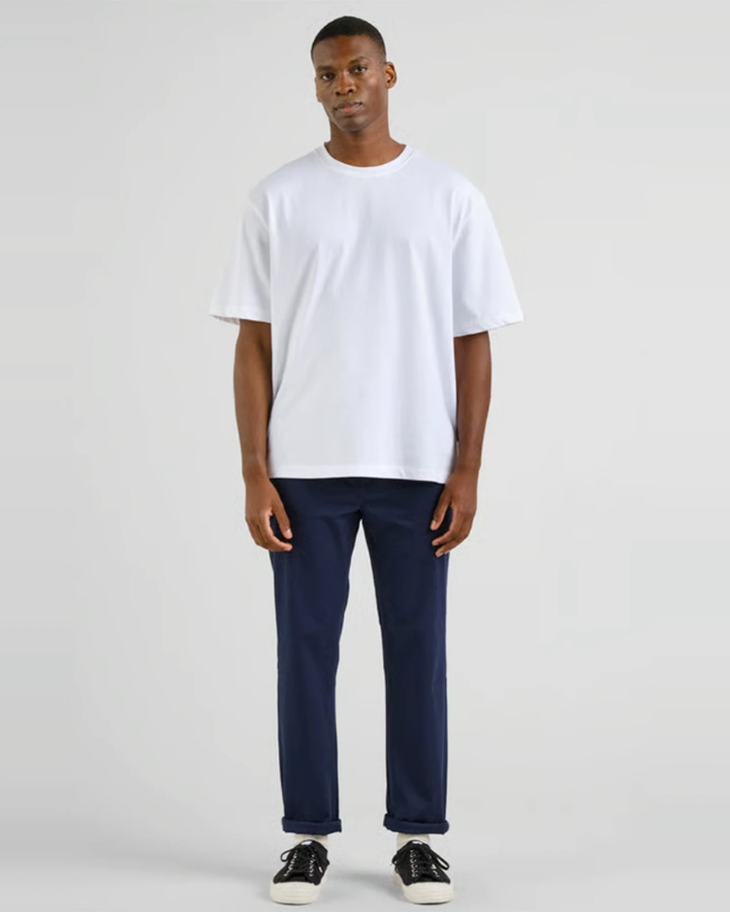 DEDICATED Herren vegan Chinos Sund Navy – Ansicht 2