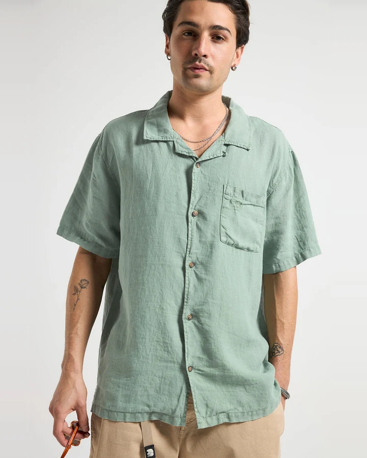Trendsplant Herren vegan Shirt Cap Negret S/S Camp Olive Shade