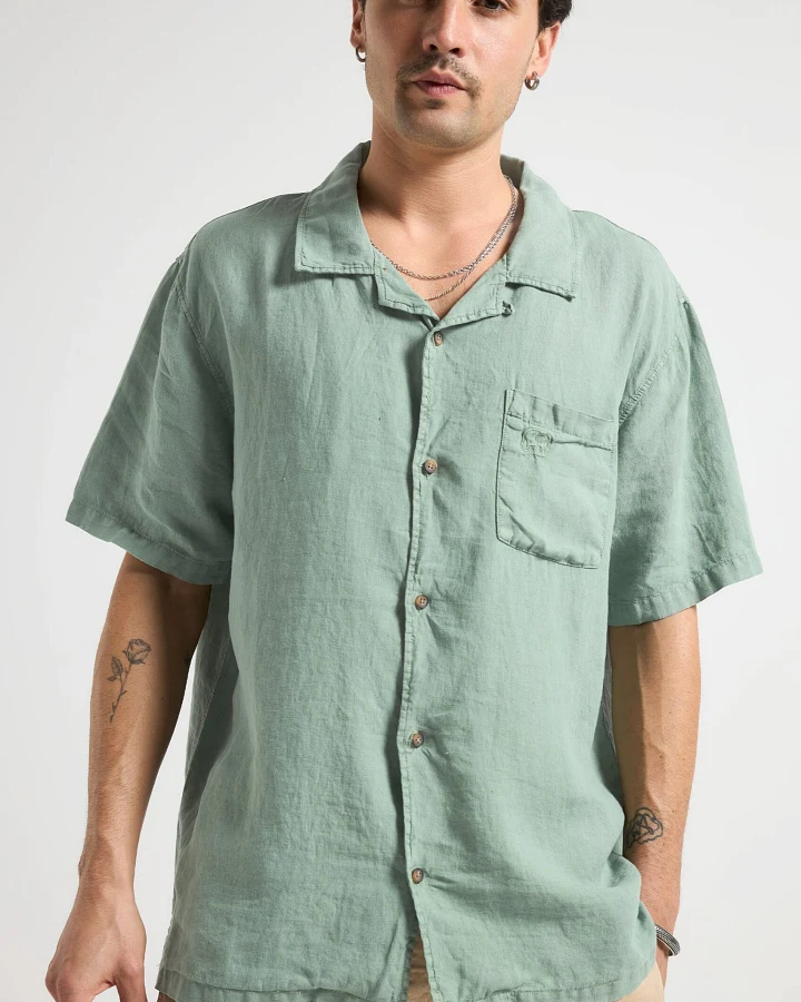 Trendsplant Herren vegan Shirt Cap Negret S/S Camp Olive Shade