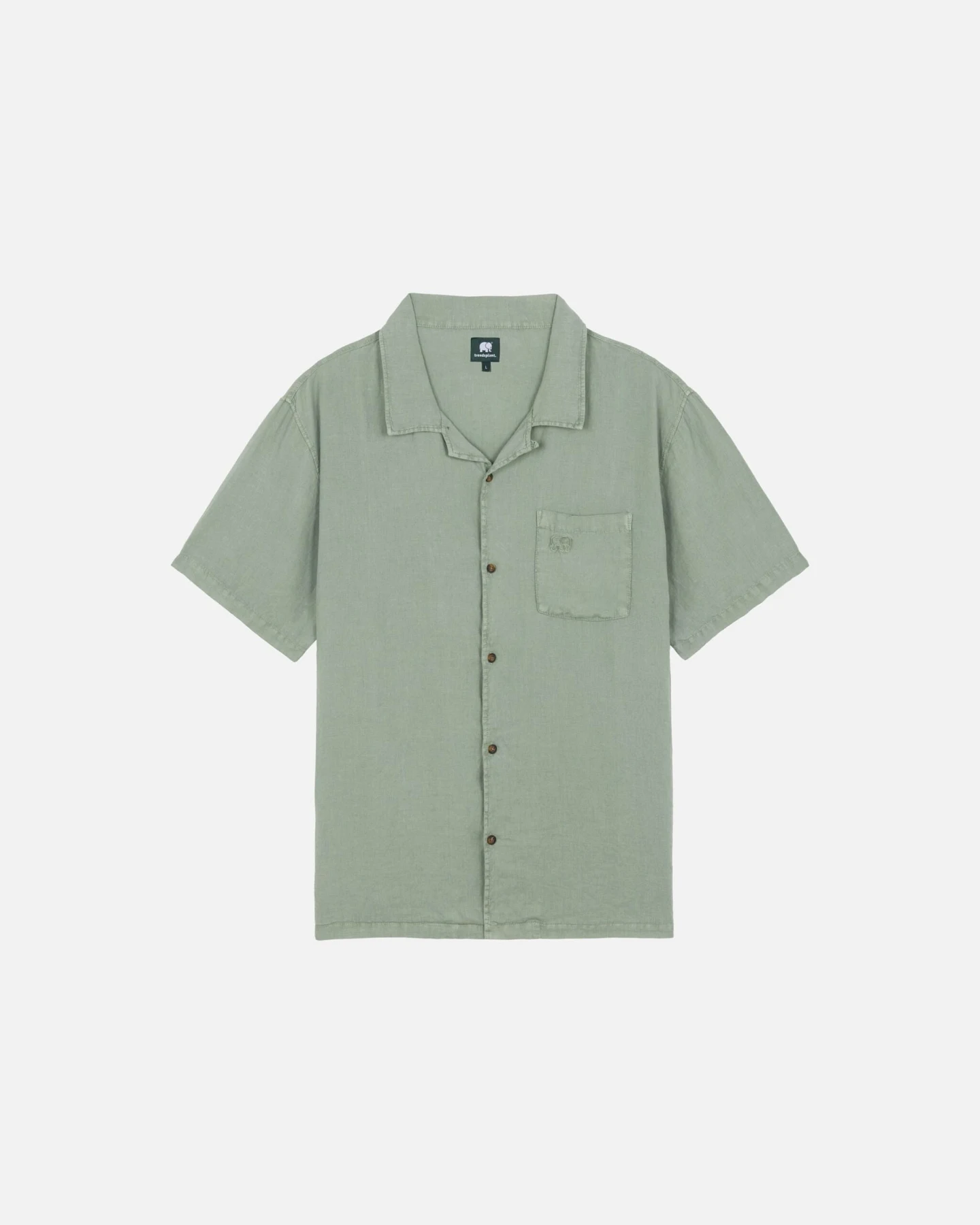 Trendsplant Herren vegan Shirt Cap Negret S/S Camp Olive Shade – Ansicht 2