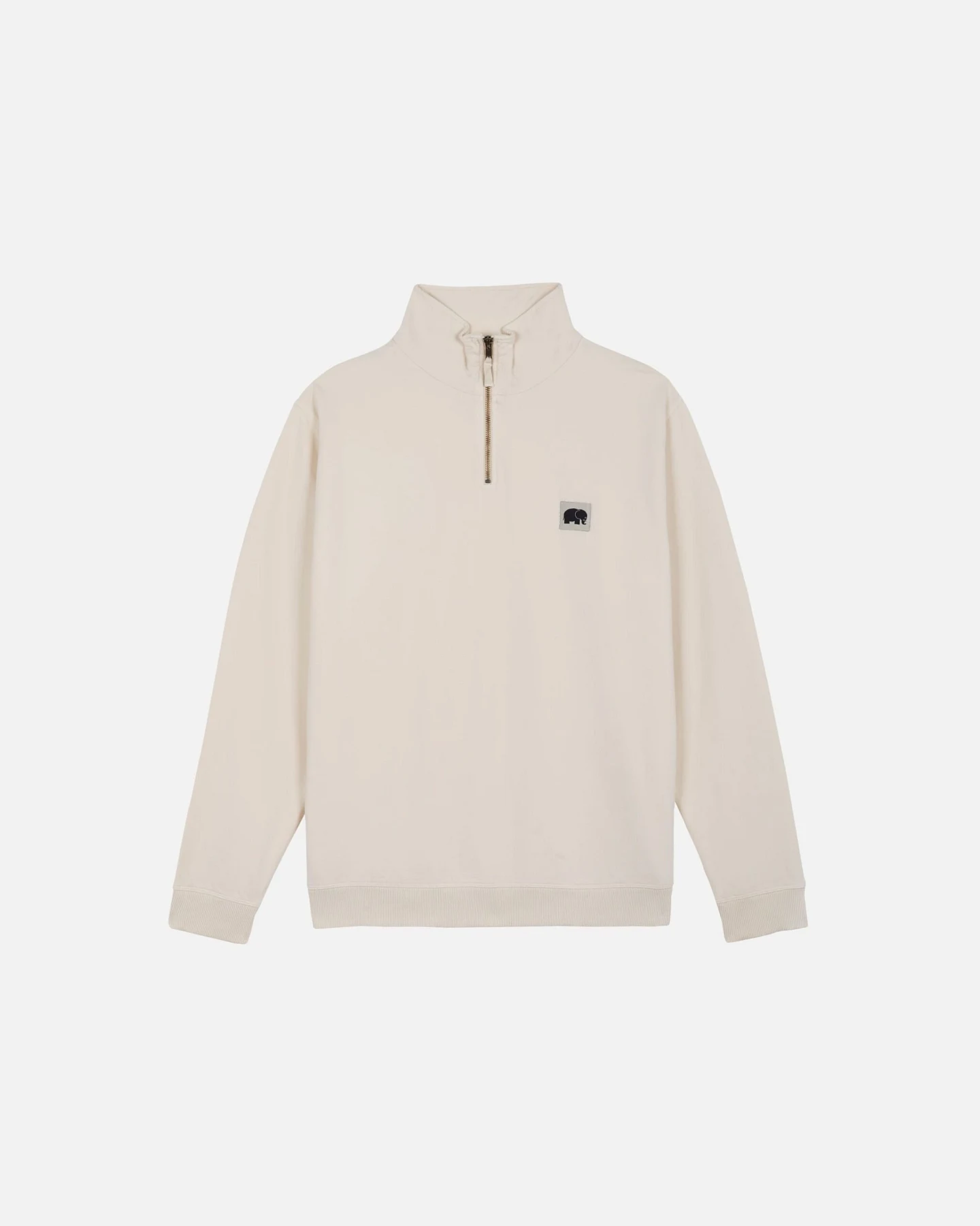 Trendsplant Herren vegan Pullover Quarter Zip Sant Miquel Whitewashed Walls – Ansicht 2